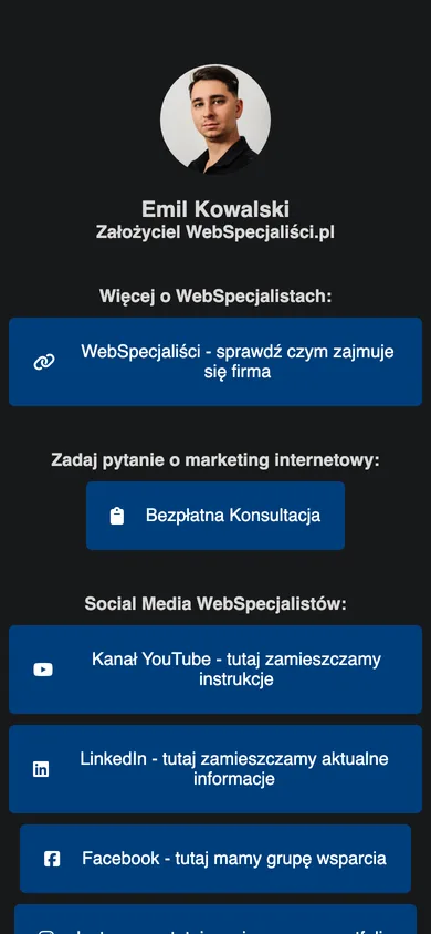 Emil Kowalski mobile screenshot