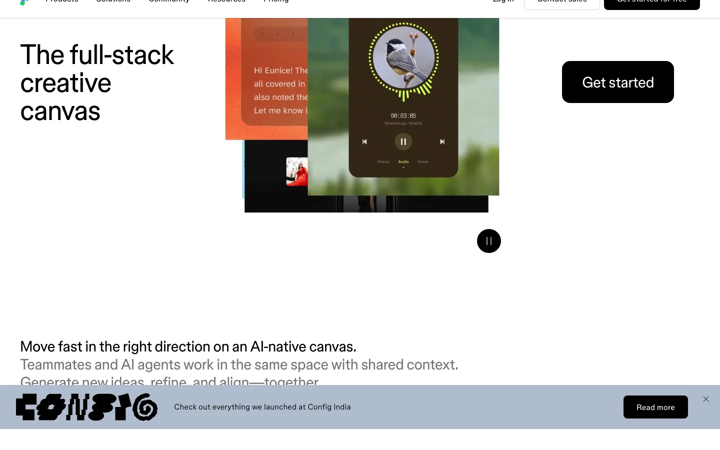 Figma homepage