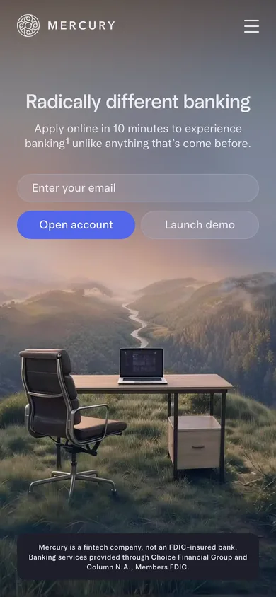 Mercury mobile screenshot