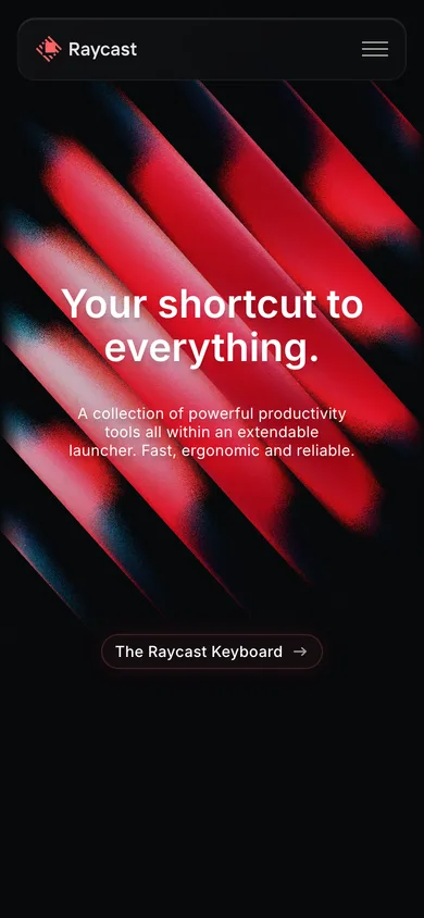 Raycast mobile screenshot