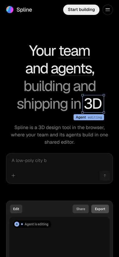 Spline mobile screenshot